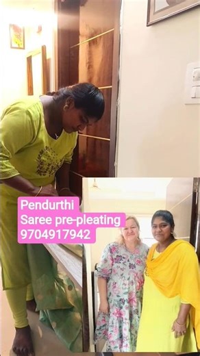 pendurthi saree pre-pleating 9704917942 #pendurthi