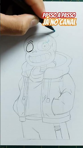 How to draw Sans undertale step by step 😲