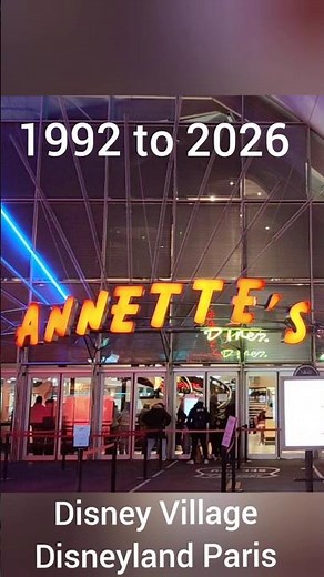 Annette's 1950s Style Diner at Disney Village Disneyland Paris Now Closed after 34 years for Refurb