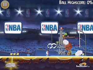 Angry Birds Seasons Ham Dunk Level 1-5 Mighty Basketball Walkthrough