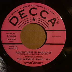 The Paradise Island Trio With Owen Bradley - Adventures In Paradise