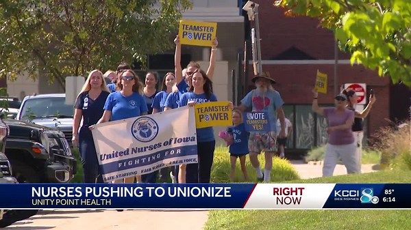 'We are fighting for our lives': UnityPoint nurses rally for union, citing safety concerns