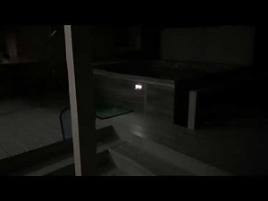 Bullfrog M7 Spa Interior Lights at Night