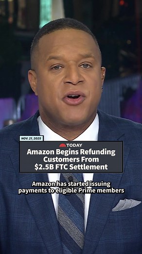 Amazon has started issuing payments to eligible Prime members as part of a $2.5 billion settlement with the Federal Trade Commission. Amazon has agreed to the payout to resolve a 2023 lawsuit in which the company is accused of misleading customers into enrolling in Prime and making it difficult for them to cancel their membership. #TODAYShow