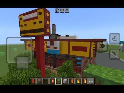 I made an old school Wendys in minecraft !