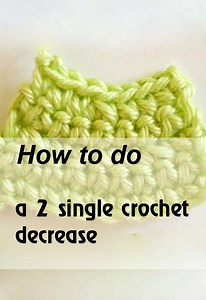 2 single crochet decrease tutorial | Mycrochetpattern
