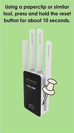 Resetting the Pix-Link LV-WR48 WiFi Repeater