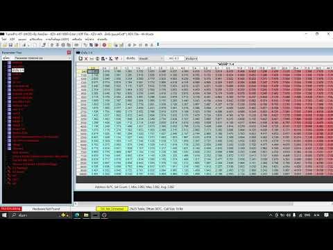 สอนผูกแกนทำเคอร์เซอร์วิ่งบนตารางแบบเรียลไทม์ | TunerPro RT #XDF #ADX