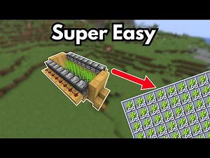 Super Easy Sugar Cane Farm - Minecraft 1.21 (Fully Automatic)