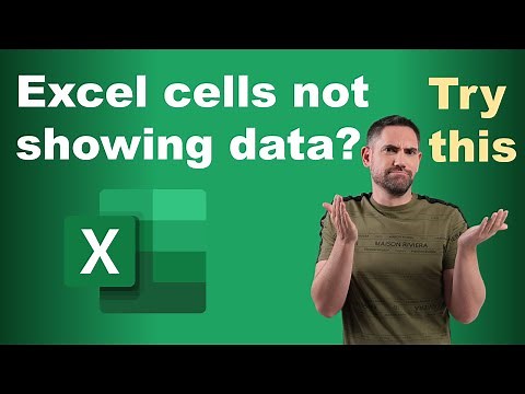 Excel cells not showing data? Fix it today under 15 minutes