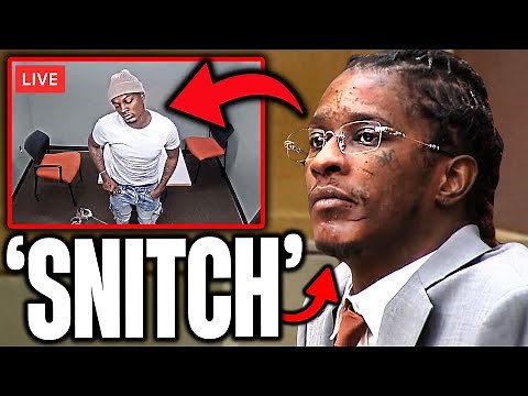 YOUNG THUG REACTS TO YSL WOODY SNITCHING IN COURT VIDEO.. (INTERVIEW)