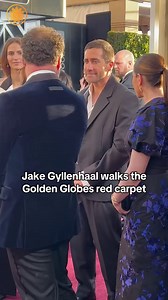 Jake Gyllenhaal, nominated for his role in the TV series “Presumed Innocent,” walks the #GoldenGlobes red carpet. | CBS Mornings