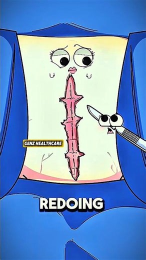 Why Doctors Sometimes Reopen Old Scars #shorts #science #animation