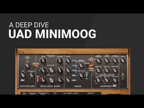 MINIMOOG synth by UAD guide tutorial walk through
