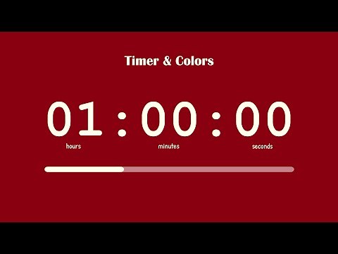 ⏰ 1 Hour Timer | 🍎 Aural Carmine Aesthetic | Best Aesthetic Countdown For Studying | Full Screen