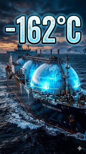 LNG Ship का Secret 🤯 || #viral #deepsea #gas #shorts