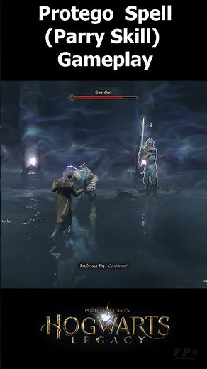 Hogwarts Legacy Protego Spell Gameplay (Parry Skill)