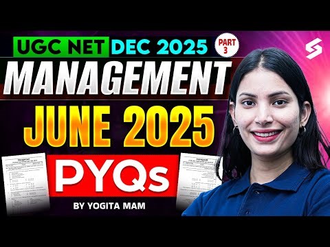 UGC NET Management Previous Solved Papers #3 | UGC NET Management Paper 2 By Yogita Ma'am