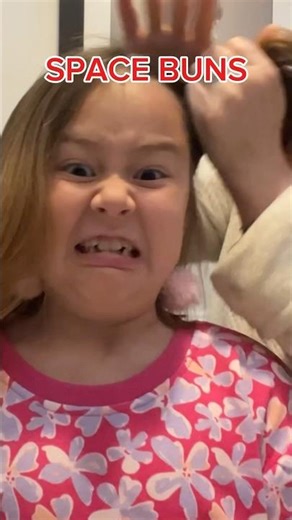 Short Hair SPACE Buns 🪐 #hairstyle #hair