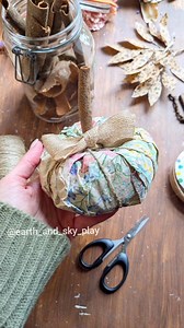 18K views · 237 reactions | Recycled Napkin Pumpkin (part one of...