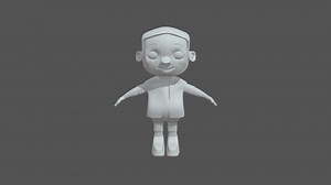 Cartoon_Character - 3D model by ArjunSuresh00