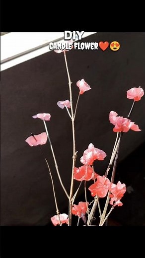 Candle flower Making 💕✨#subscribe #diy #artscraft #viral