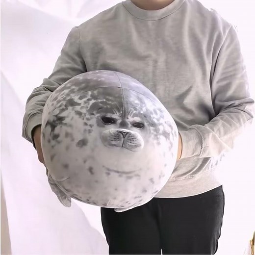 하프 물범 물개 인형 쿠션 봉제 애착 모찌 찹쌀