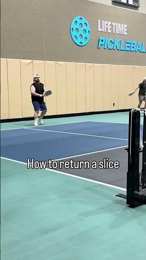 How to return a slice in pickleball. #pickleball