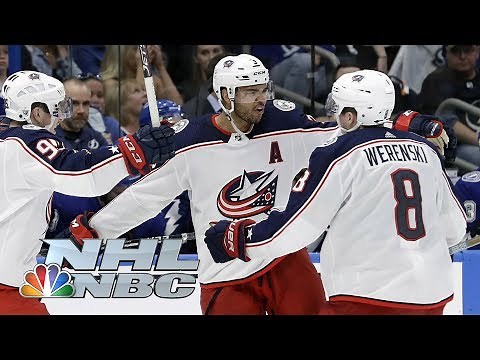 NHL Stanley Cup Playoffs 2019: Blue Jackets vs. Lightning | Game 1 Highlights | NBC Sports
