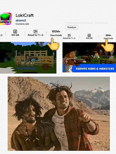 minecraft❌ Loki craft✅ why this game is famous then minecraft😂