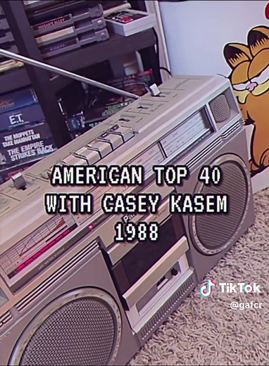 Casey Kasem's American Top 40 was a popular radio program that ranked the 40 most popular songs of the week. The show, created by Kasem and others, was syndicated and aired on weekend broadcasts. Kasem hosted the original version of the show from 1970 until 1988. #80s #1988 #fyp #othersideofyesterday #CaseyKasemTop40