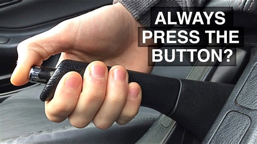 Always press the handbrake button myth busted