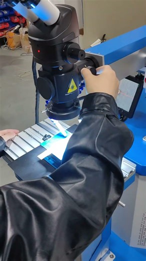 When a tiny crack appears on the precision mold,