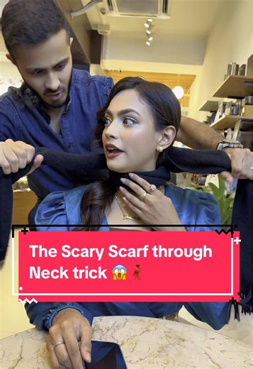 Master the Scary Scarf Through Neck Magic Trick