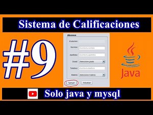 Sistema de calificaciones en JAVA. PARTE 9 (Programación del botón GUARDAR)