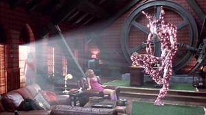 In Scooby Doo (2002), the reaction of Daphne and Velma is reversed to line up with a CGI explosion.