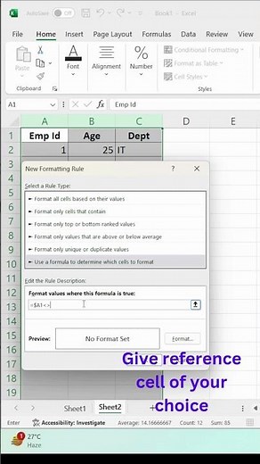 Conditional Formatting Borders in Excel