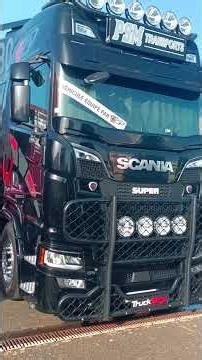 💥Joli camion Scania Noir dans les rues de Nogaro samedi soir 🤟 juin 2026#camions #scania
