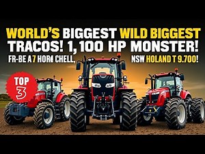 Top 3 Biggest Tractors in the World | Big Bud 16V-747, KSI QuadTrac 620, New Holland T9.700