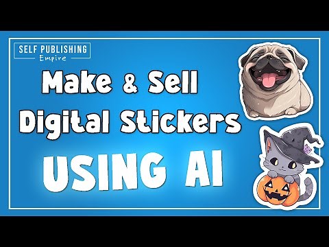 How to Make Digital Stickers for Etsy using AI | It's EASY with AI and tools!