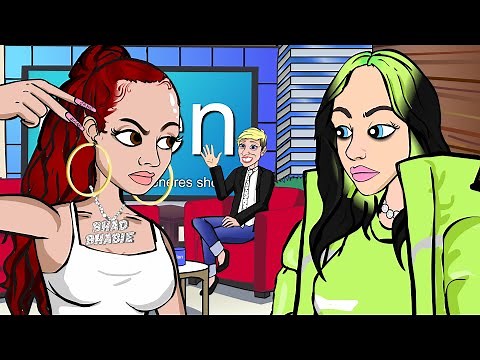 Billie Eilish vs Bhad Bhabie on ELLEN (CARTOON)