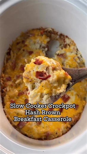 This Slow Cooker Hash Brown Breakfast Casserole? Baby, it does all the work while you sleep. You roll outta bed, it’s warm, cheesy, and smells like you actually tried this morning. It’s perfect for when you’ve got folks to feed, brunch plans with zero effort, or just wanna flex like you meal-prepped on purpose. Toss it in the Crockpot, walk away, and thank yourself later. | Stay Snatched - Easy and Indulging Recipes