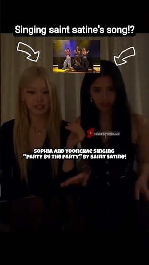 sophia and yoonchae singing saint satine's song in their live! #katseyebuzzz #katseye