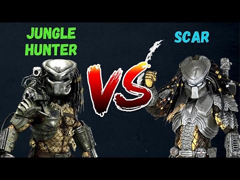 Jungle Hunter VS Scar | PREDATOR YAUTJA FIGHT - WHO WINS?