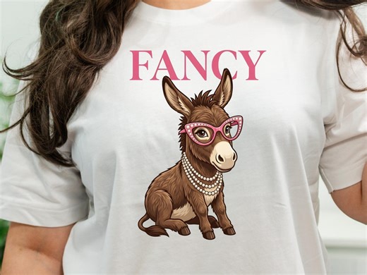 Fancy Donkey SVG PNG, (digital Download) Funny Donkey Shirt Design, Sassy Animal Clipart, Pink Glasses Donkey Cricut File, Sublimation - Etsy