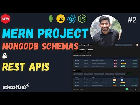 Full Stack Project In Telugu 🔥 REST APIs & MongoDB Schemas | MERN Stack Project In Telugu 2025
