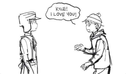 :-) this scene.. #southpark #style #stanmarsh #kylebroflovski #southparkfanart