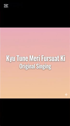 Kyu Tune Meri Fursat Ki | My Cover / Singing Video#Singing #OriginalSongTuneMeriFursatKi #MusicVideo