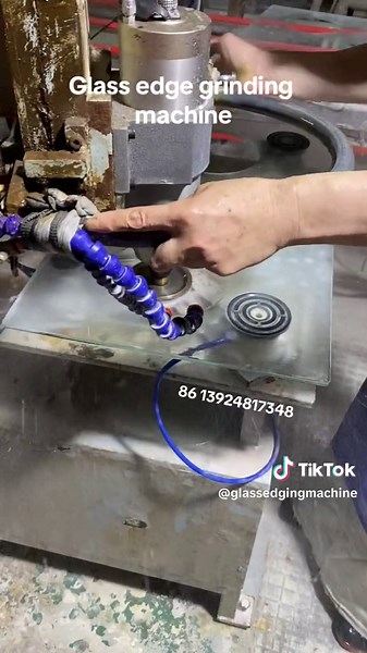 Glass edge grinding machine，Stove Glass Internal Edge Grinding Machine #glassedgingmachine #machine #glassbevelingmachine