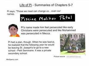 Life of Pi - Summaries of Chapters 5-7